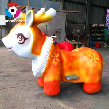 Outdoor Playground Kiddie Amusement Park Animatronics Coin Operated Animal Ride for Shopping Mall