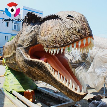 3D Life-size Animatronics Dinosaur Head t rex Wall Mounted Dinosaur Sculpture Decoration