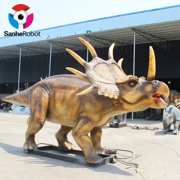 Sanhe Robot Life Like Moving Dinosaur Model Styracosaurus for Animatronic Dinosaur Show