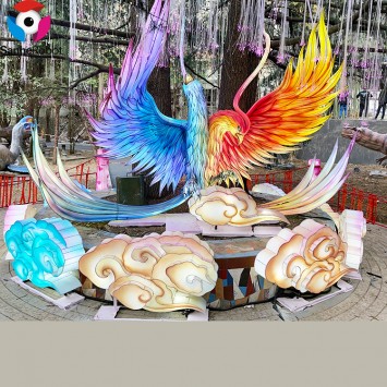 Lanterne cinesi fatte a mano della lanterna del nuovo anno mostrano le lanterne animali di seta della Cina LED da vendere