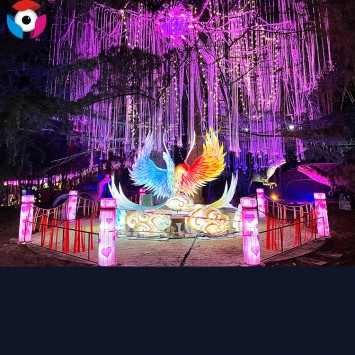Hand Made Chinese New Year Lantern Show LED China Silk Animal Lanterns for sale