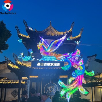 New Chinese LED Lantern Festival Show Phoenix Lantern for Lantern Theme Park