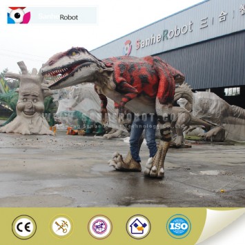 Customizable Walking Roar Visible Legs Vivid Animatronic Dinosaur Costume for sale