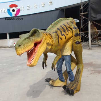 Stage Show Real Size Animatronic Realistic Adult Walking Mechanical Dinosaur Costume