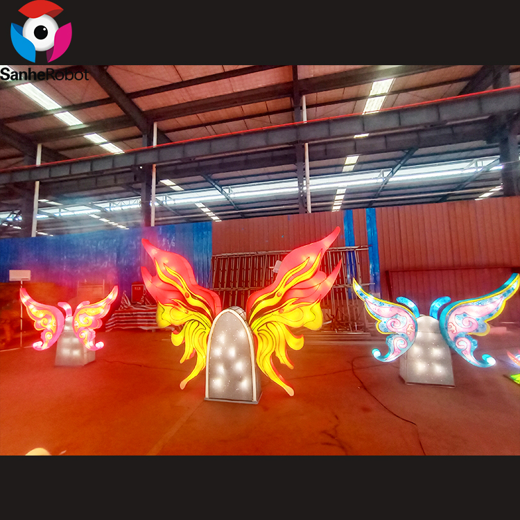 China Wholesale Morocco Shrine Lantern Festival Manufacturers Suppliers - Outdoor Christmas Lights Decoration Lantern Festival China Butterfly Lantern for Taking Photos  – Sanhe detail pictures