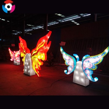Outdoor Christmas Lights Decoration Lantern Festival China Butterfly Lantern for Taking Photos