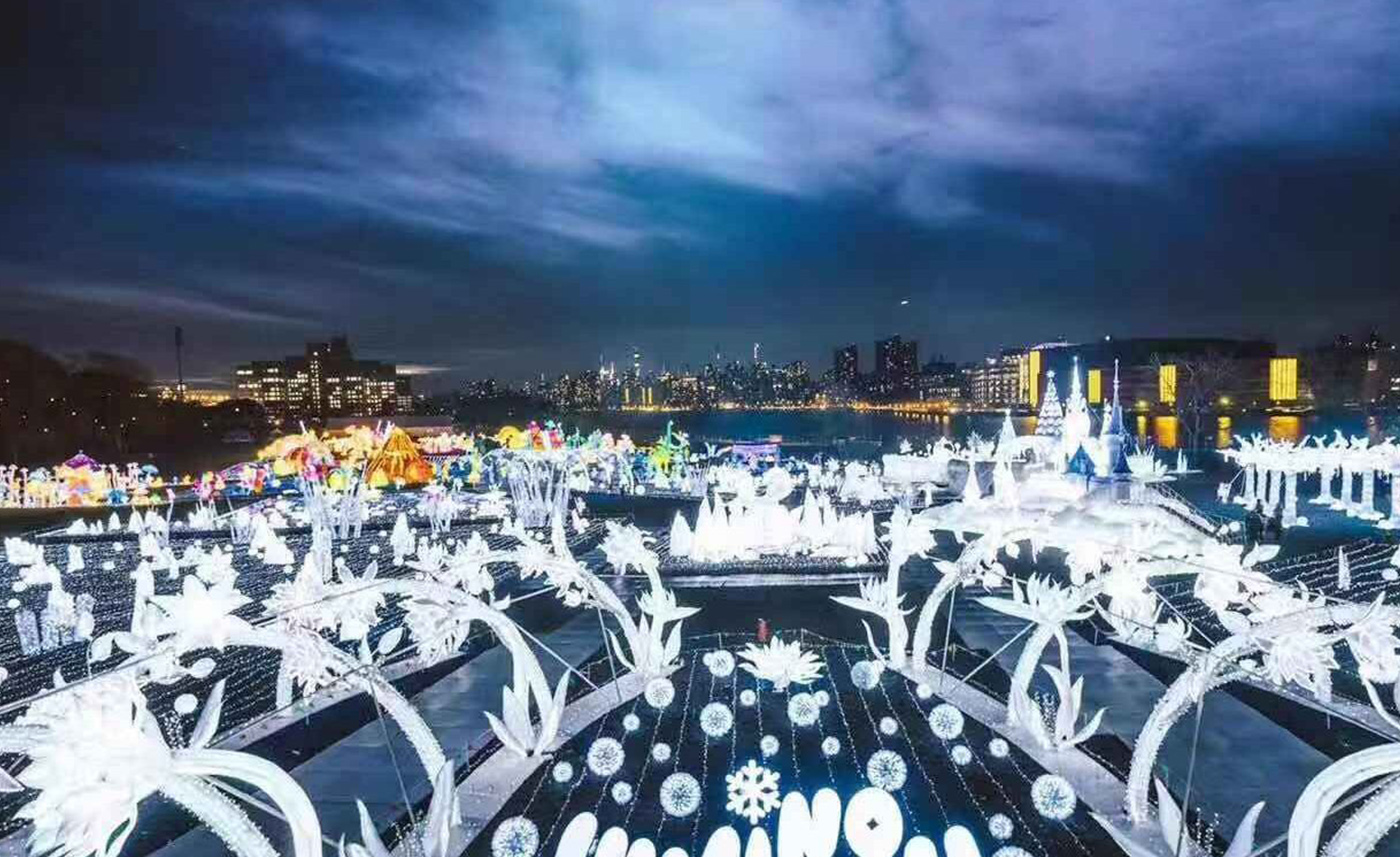 Zigong Lantern компани 2022 оны Нью-Йоркийн гэрлийн баярыг зохион байгуулсан