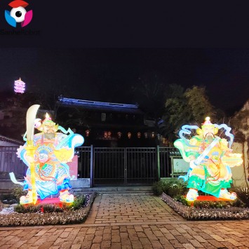 Customized Eco Luminary Fuel Chinese Mythological Figure Silk Lantern Festival for sale