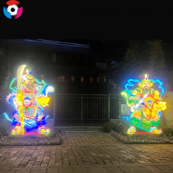 Customized Eco Luminary Fuel Chinese Mythological Figure Silk Lantern Festival for sale