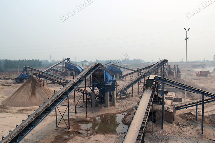 Liña de produción de area de basalto de 500 toneladas de granito