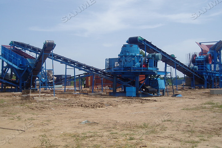 تفاصيل خط إنتاج حصى الجرانيت بقدرة 600-700 طن في الساعة