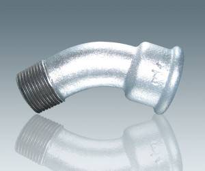 DIN Standard Beaded Malleable Iron Pipe Fittings