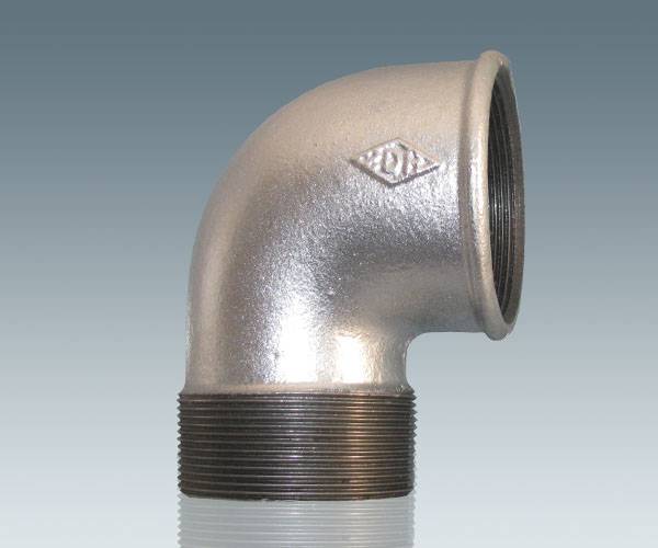 Accesorios para tubos de ferro maleable con abalorios estándar DIN Imaxe destacada