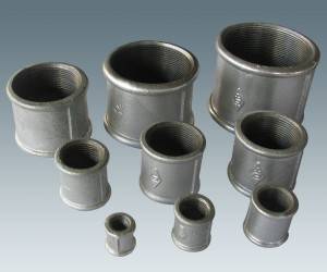 Acessórios para tubos de ferro maleável com frisos padrão DIN