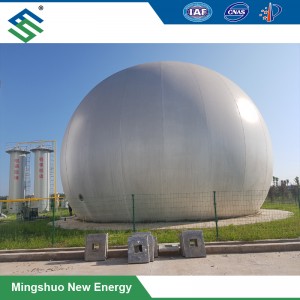 2019 China New Design Methane Biogas Plant -
 PVDF Biogas Storage Holder for Combined Heat and Power Project – Mingshuo