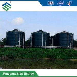 Biogas, anaerob rådnetank Anlæg til svinegylle Behandling