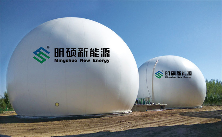 3000m³ Double Membrane Biogas Holder in Inner Mongolia