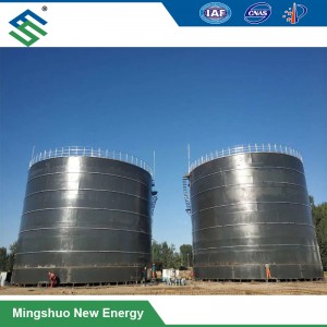 Biogas anaerobik Digester Plant kanggo babi Manure Perawatan