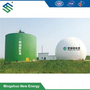 Double Membrane Gas Container for Biogas Storage