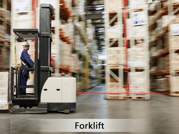 Forklift high resolution distance sensor