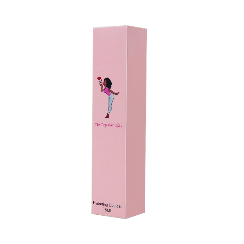 Free Design Art Paper Packaging Custom Logo Lip Gloss Tubes Box Lipstick Makeup Box (1)
