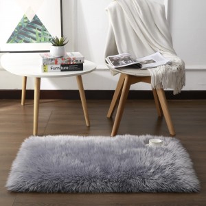 Home Decor  Square Soft Plush Carpets Area Rug Faux Fur Fluffy Shag Rugs