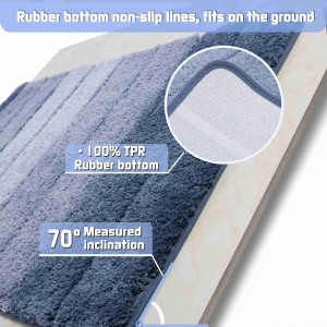 Custom bath mat microfiber tufted bath rug tufted carpet 