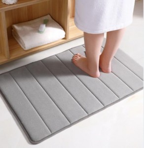 Wholesale Flannel Non Slip Bath Mat Memory Foam Bathmats