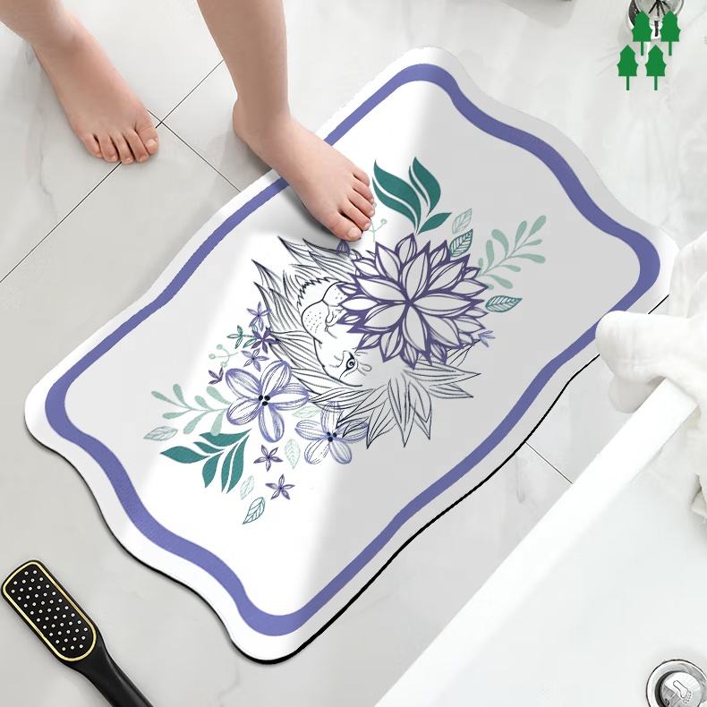 Diatom Mud Bathroom Rug Super Absorbent Floor Mat Featured Image