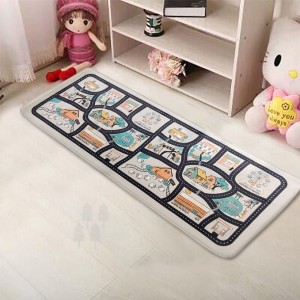 Custom Road Play Map Educational Learning Game Area Rug