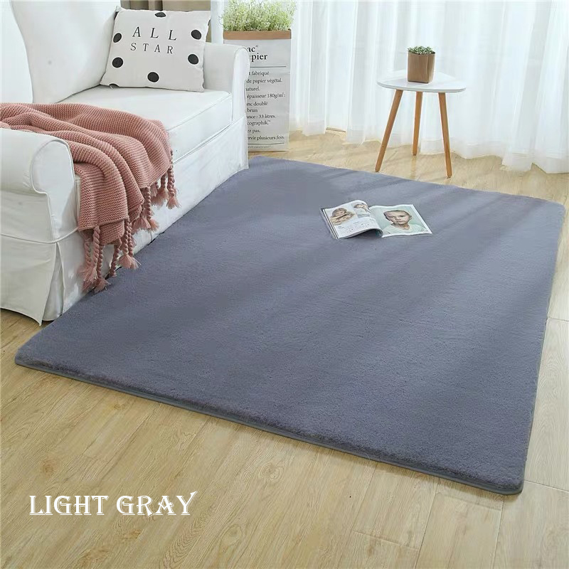 Imitation rabbit fur rug long pile carpet for living room (1)