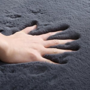 OEM manufacturer Washable Floor Mats - Whole household modern bedroom home decor faux rabbit fur rug carpet – Senfu