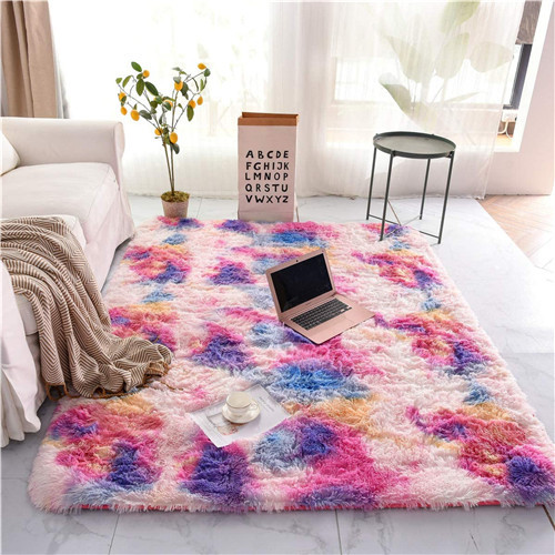 New design PV long pile floor mat shaggy soft carpet Living Room Bedroom Rug Featured Image