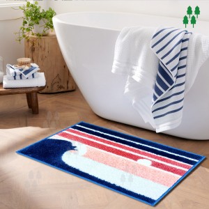 ODM Bath Mat Non Slip Microfiber Bathroom Rugs for Tub and Shower