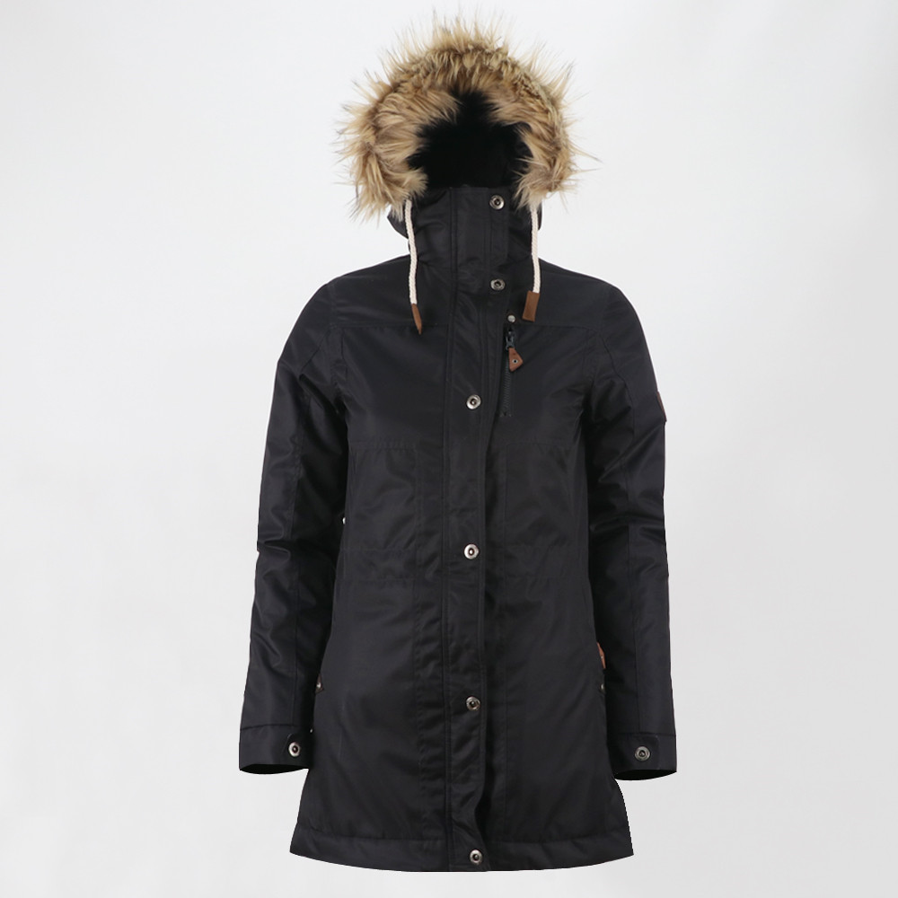 OEM Supply Multicam Softshell Pants - Women’s long coat padded jacket with fur hood SK00023 – Senkai