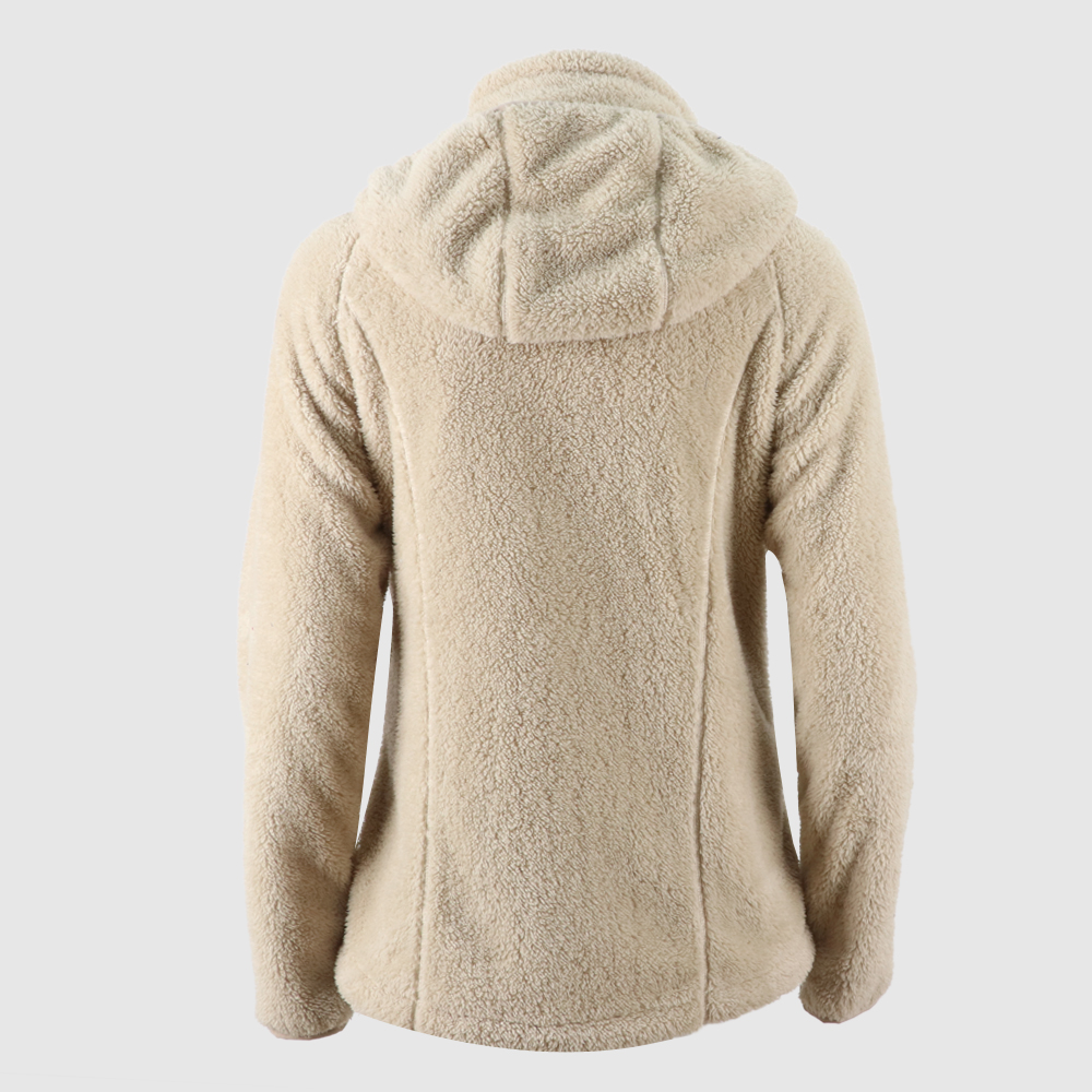 Women’s fur coat with hood