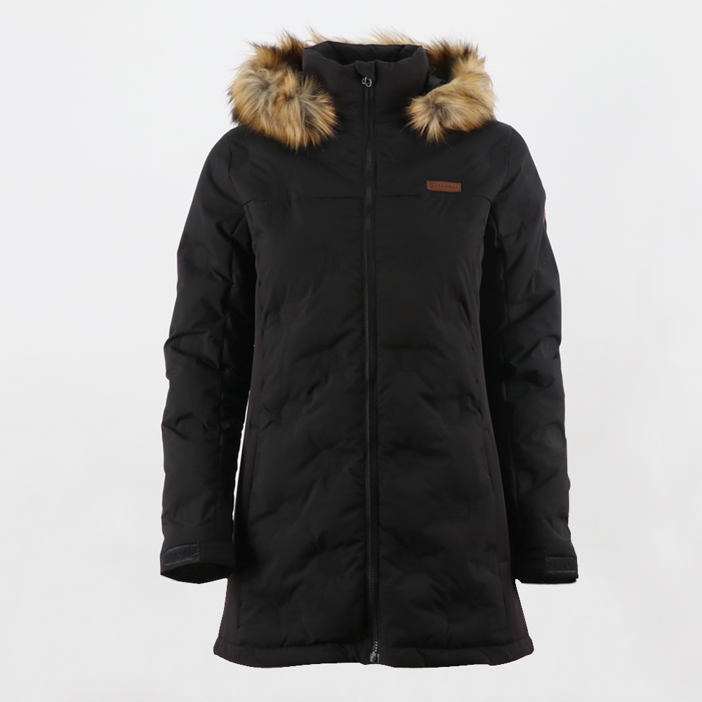 Factory best selling Girls Ski Jacket - women’s long padded jacket 8219614 fabric with 3D effect – Senkai