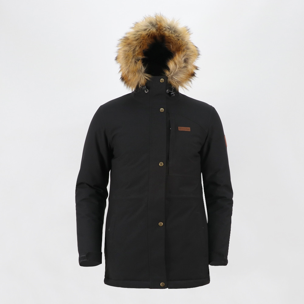 Men’s waterproof winter outdoor jacket with fur hood