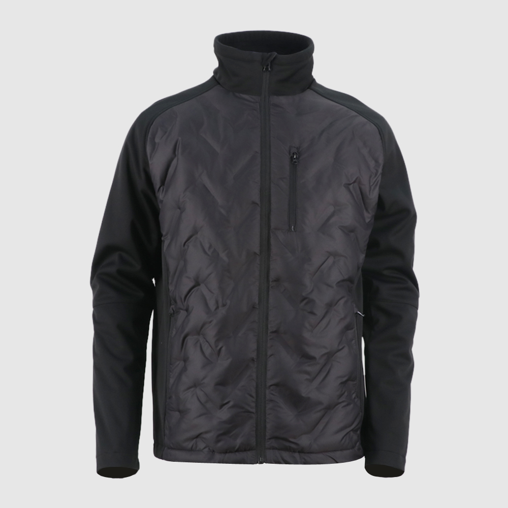 Factory making Insulated Hooded Jacket - Men’s hybrid padding jacket Hans – Senkai