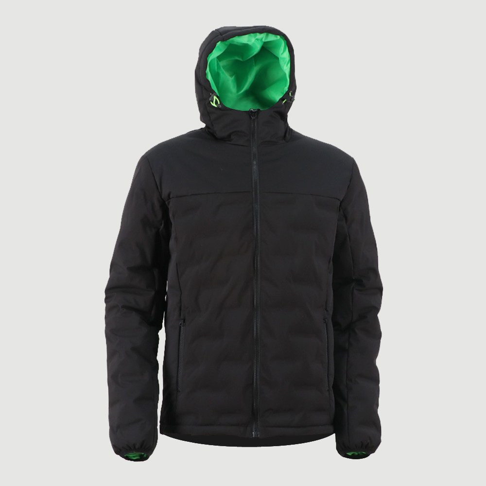 Men’s padded jacket fabric with 3D effect