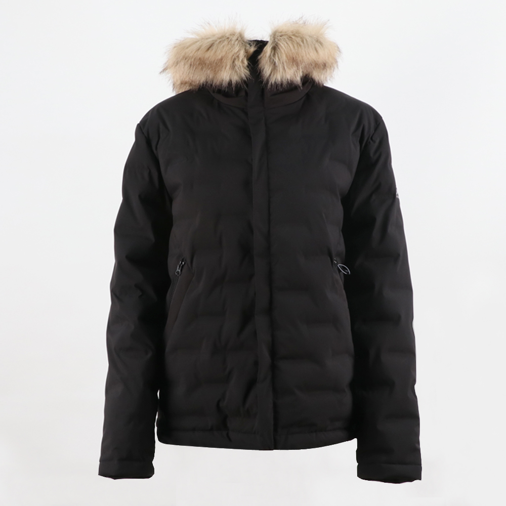 women's padded jacket BU2707 fabric with 3D effect (2)