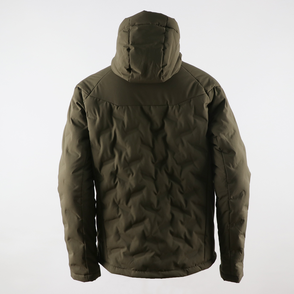Men’s padded jacket  fabric with 3D effect