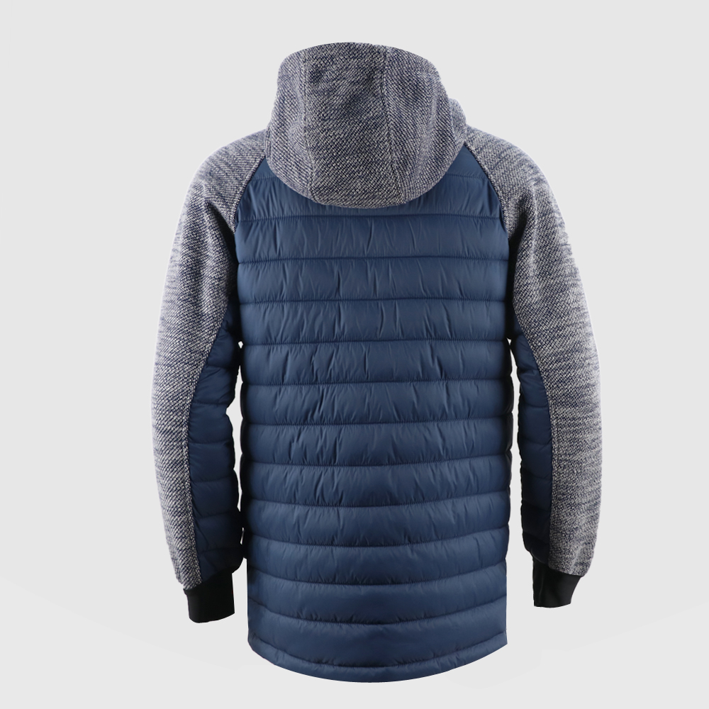 Men’s hooded sweater fleece hybrid jacket 8218393