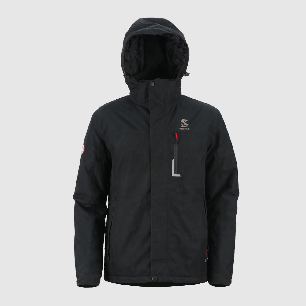 Men’s hooded seamless pocket padding jacket 0873