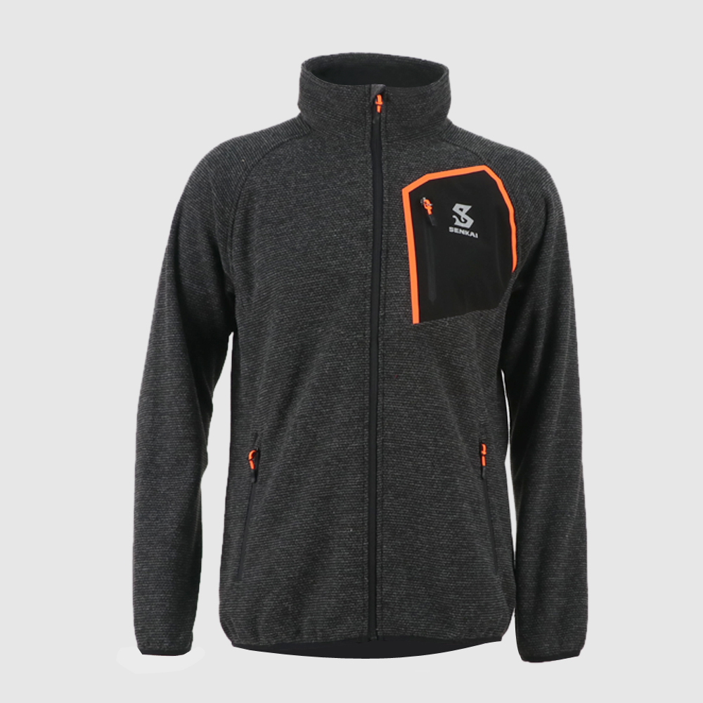 Cheap PriceList for Mens Waterproof Walking Jacket - Men’s seamless pockets sweater fleece jacket 8219425 – Senkai