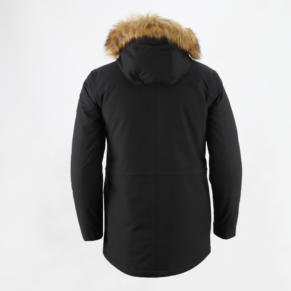 Men’s waterproof winter outdoor jacket with fur hood