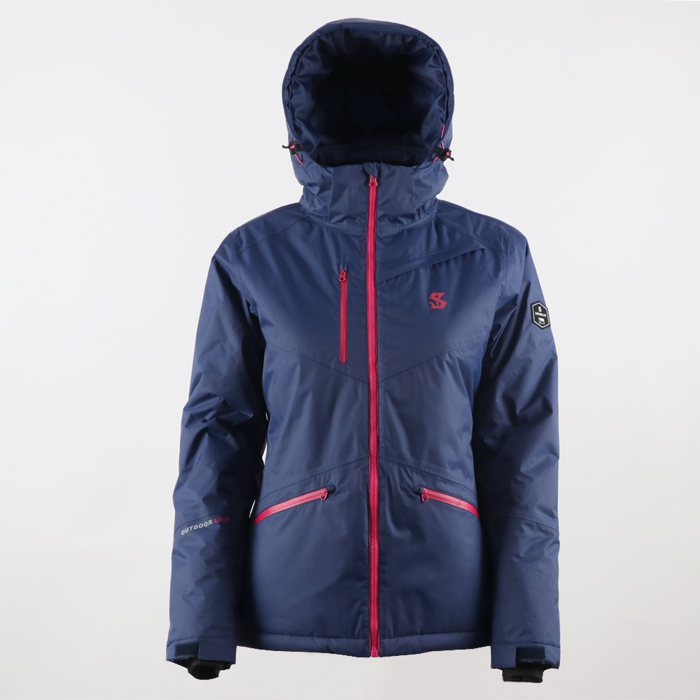Custom Lady’s outdoor warm padded waterproof windproof jacket  9220314