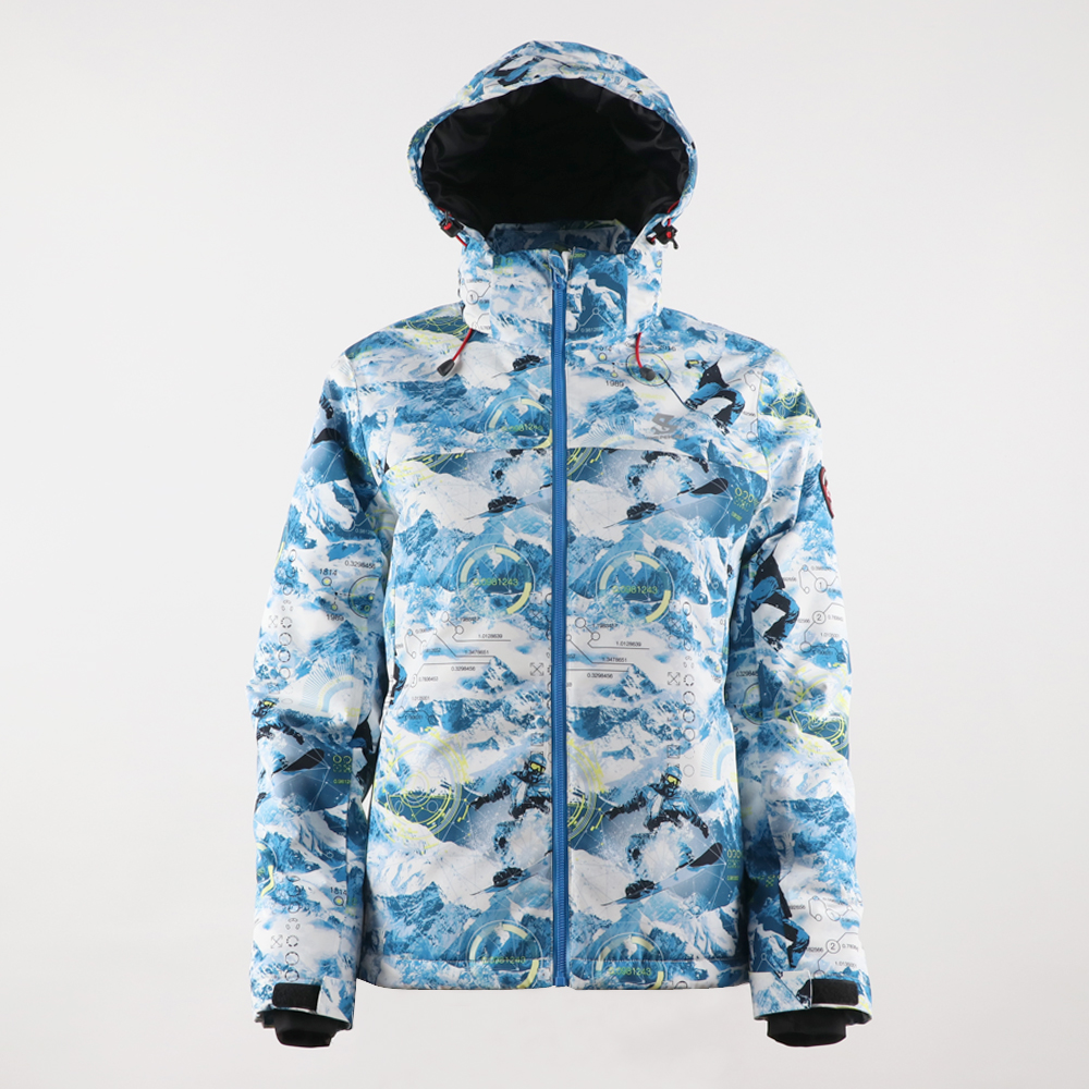 Renewable Design for Hot Pink Fur Jacket - Women’s outdoor padding print jacket 8220646tape seams – Senkai