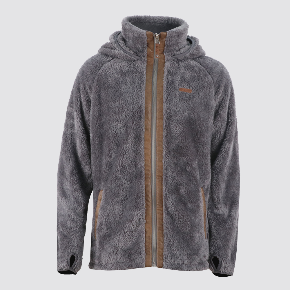Factory selling Sherpa Zip Up Jacket - Men’s  faux fur coat 01-02 – Senkai