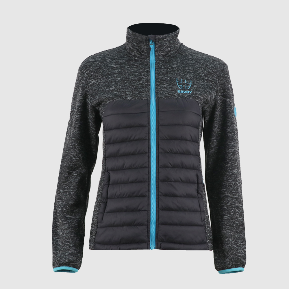 Wholesale Down Jacket - Women’s sweater fleece hybrid jacket 1715 – Senkai